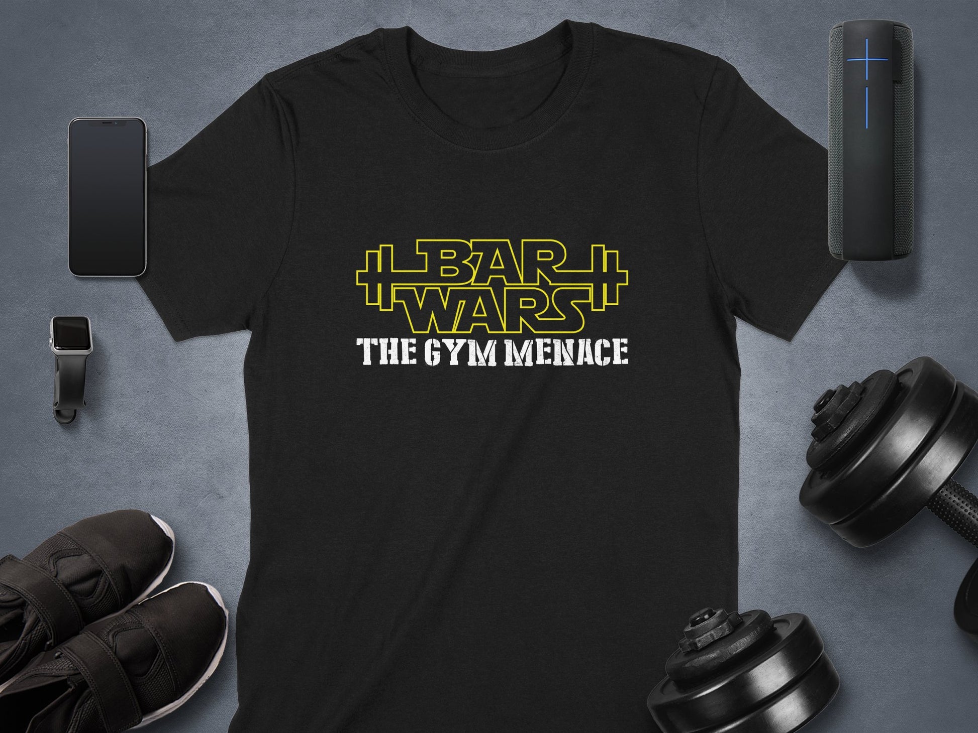 LBAR WARS THE GYM MENACE Printed Apparel product