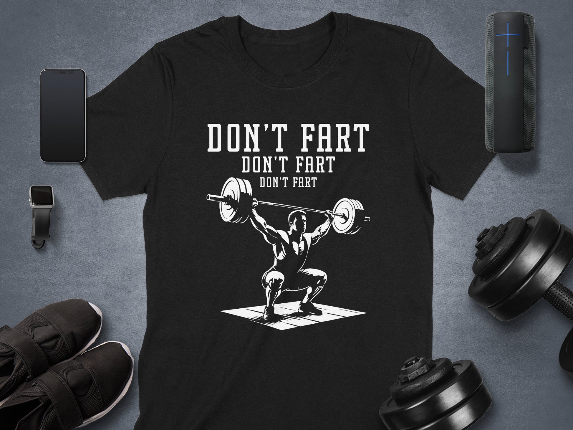 Don't Fart Weightlifting Graphic Tee product type