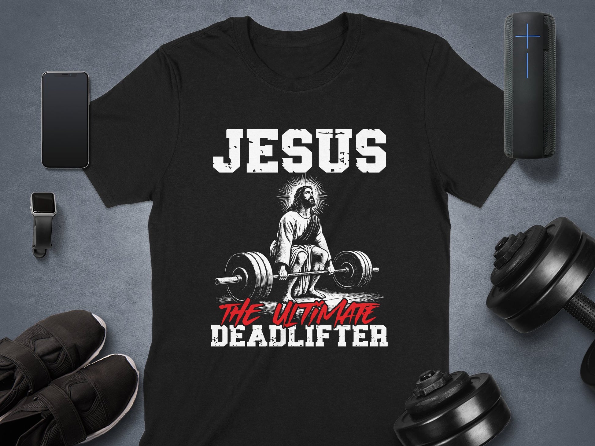 Jesus The Ultimate Deadlifter T-shirt product type
