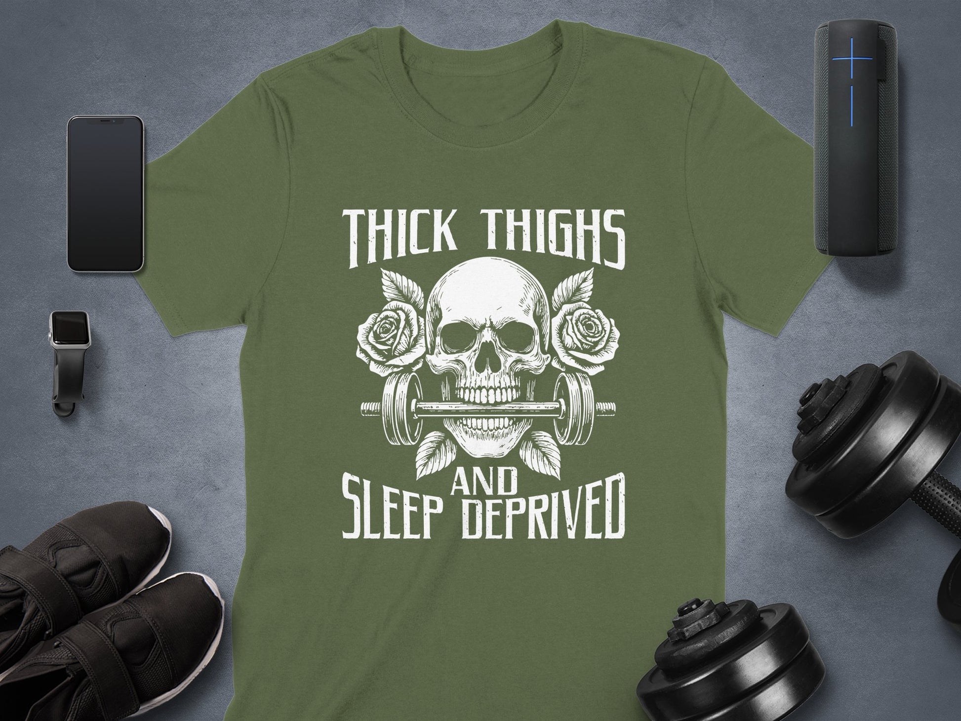 Thick Thighs and Sleep Deprived Graphic T-shirt