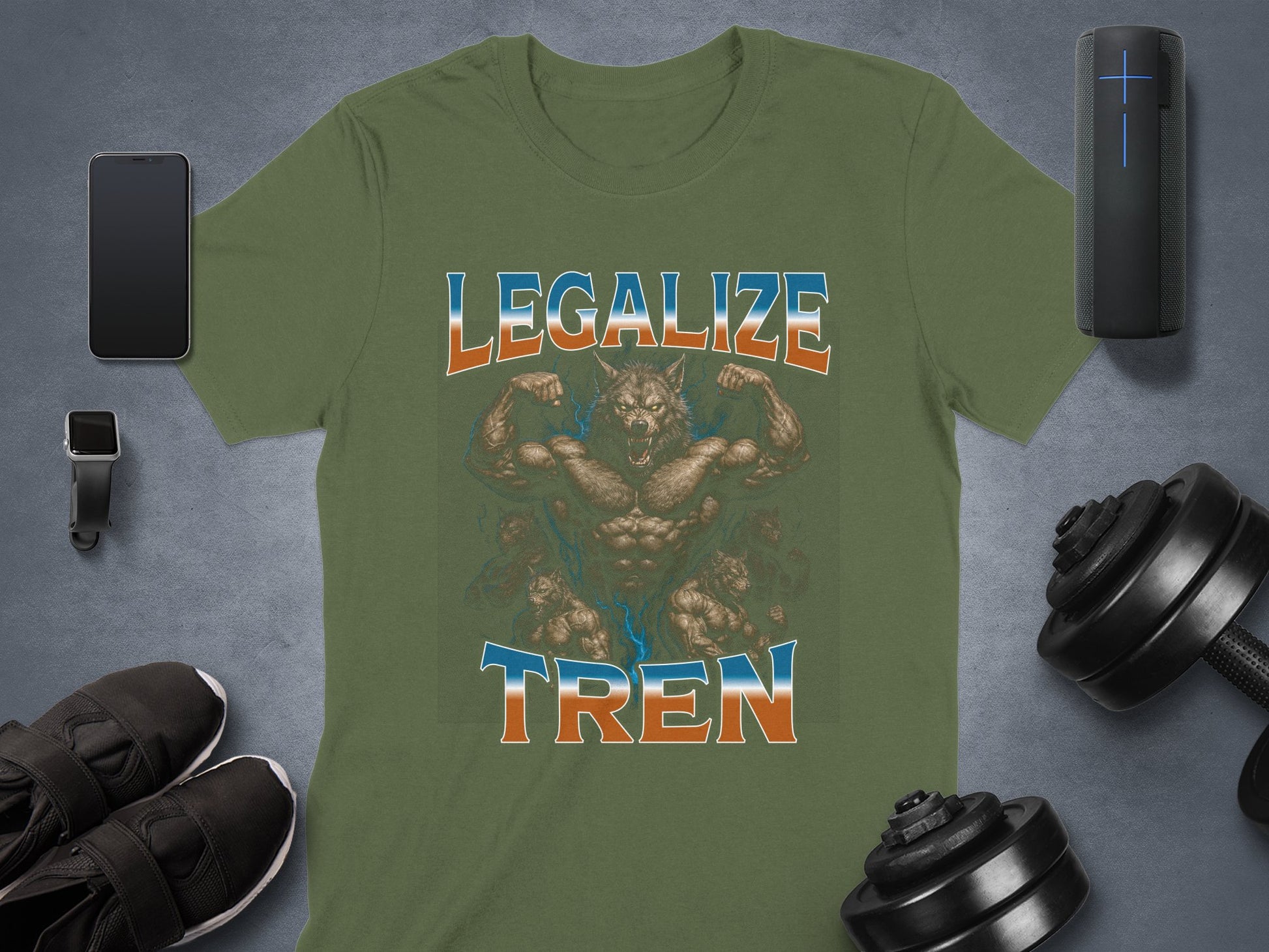 Legalize Tren Graphic Print Bodybuilding Shirt product