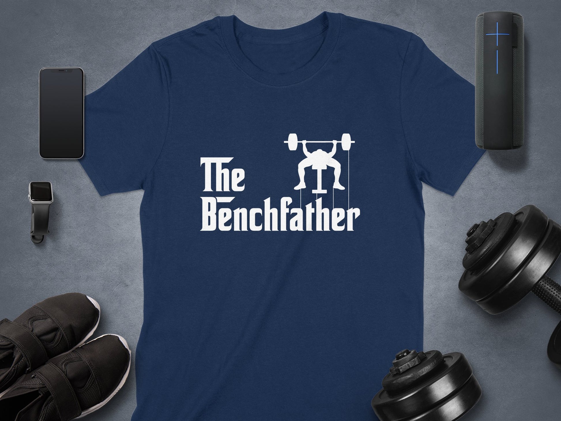 The Benchfather Weightlifting Graphic T-shirt product