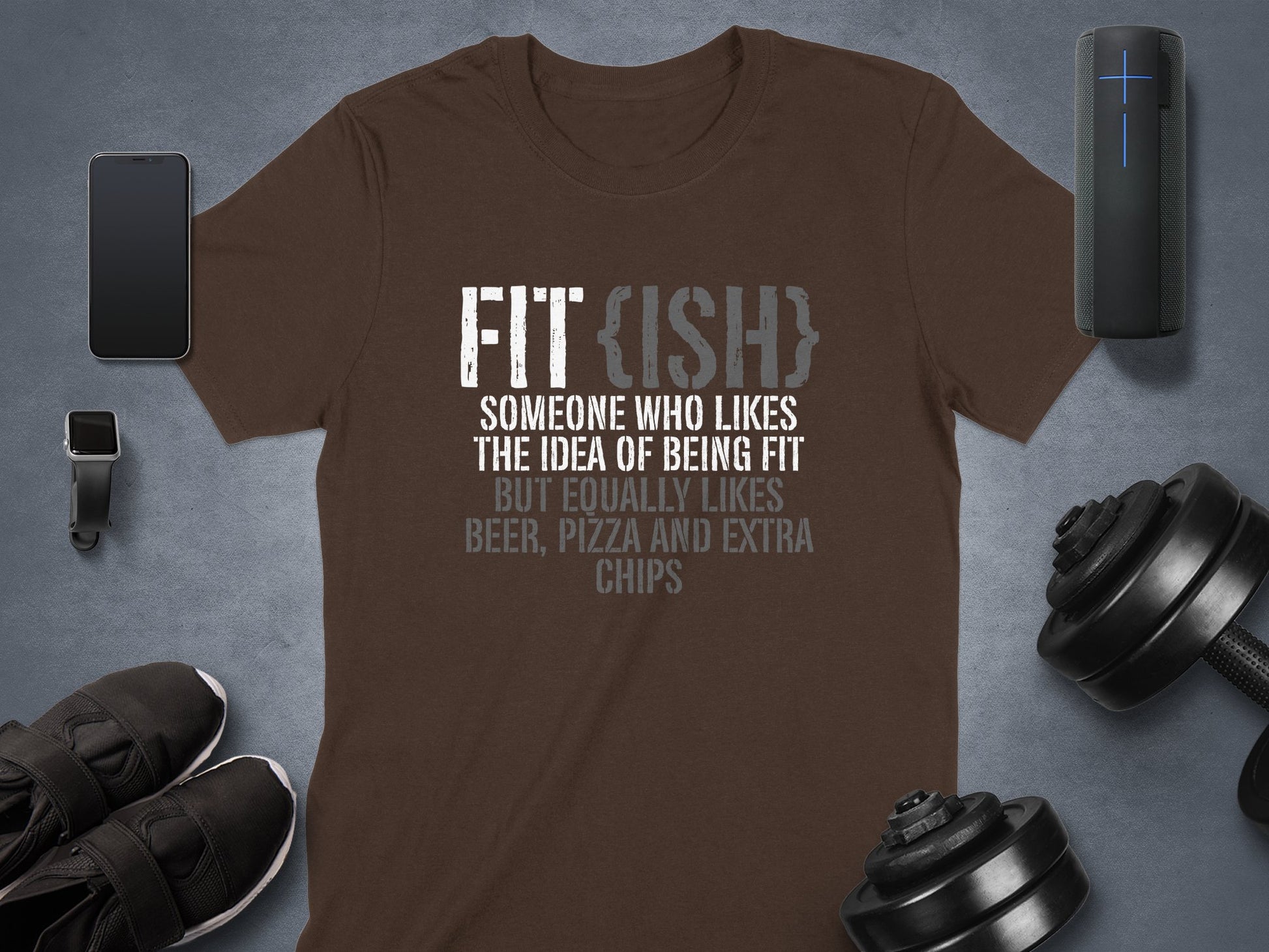 Fit{ish} Someone Who Likes Being Fit Funny Shirt product type