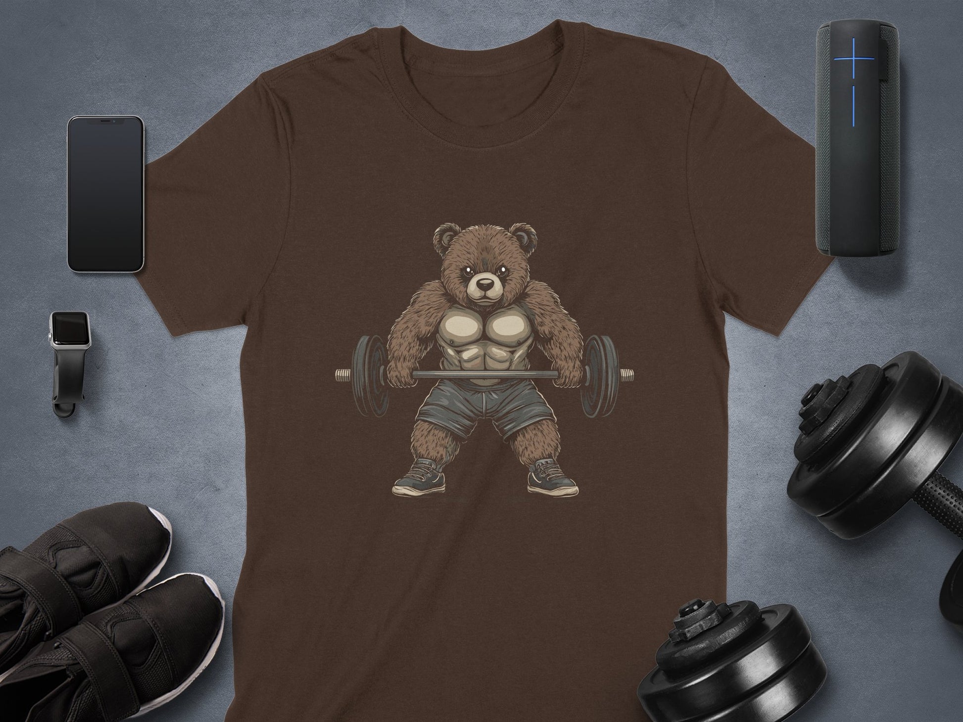 Strong Bear Lifting Weights T-Shirt product type