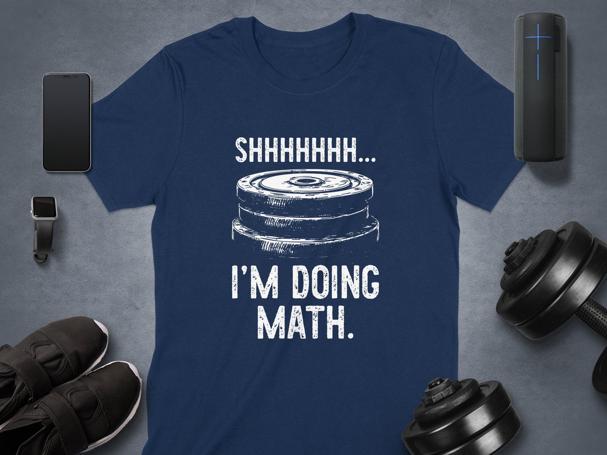 Shhhhhhh I'm Doing Math Funny Workout & Gym T-shirt product