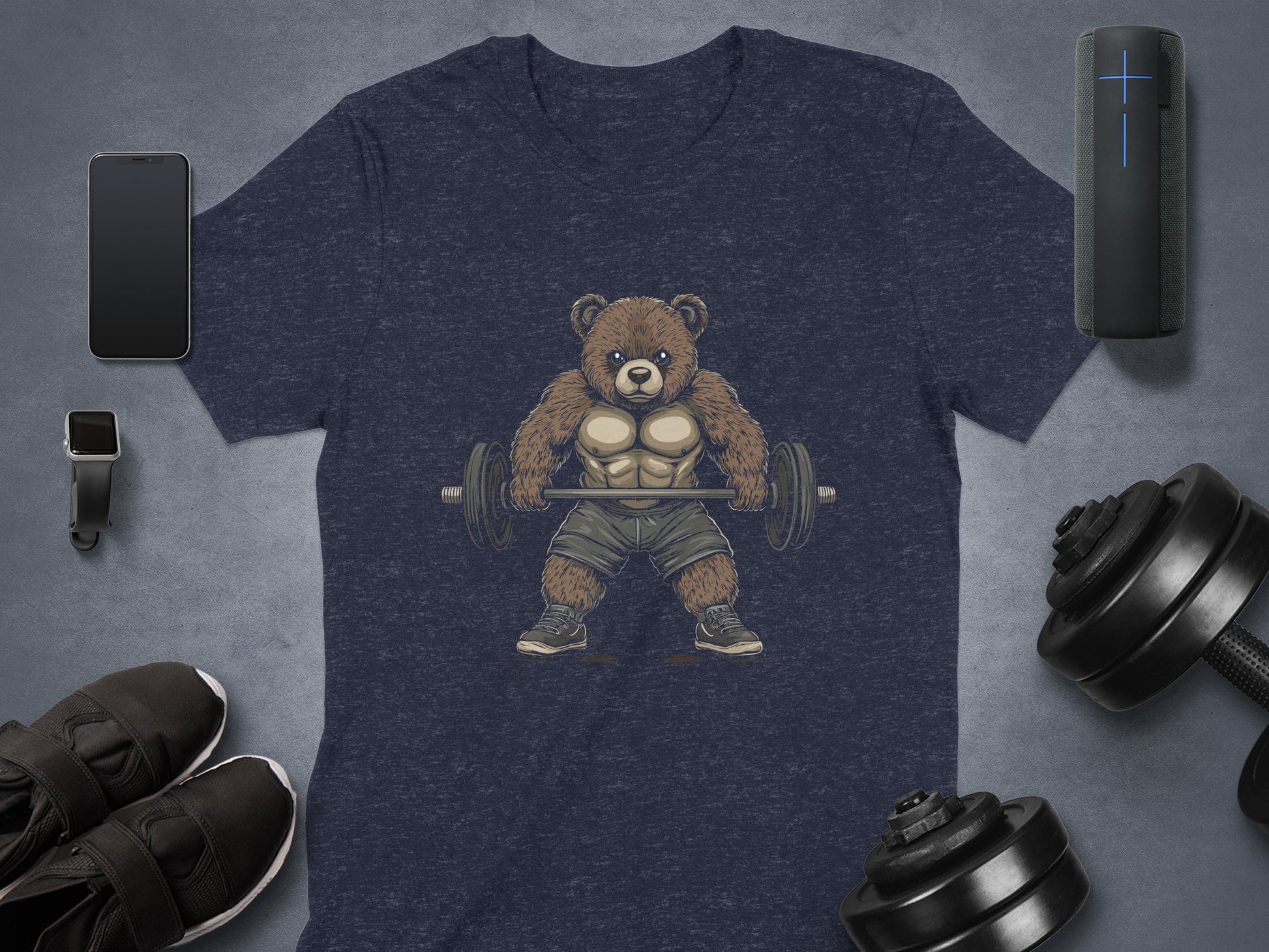 Weightlifting Bear Graphic Shirt product type