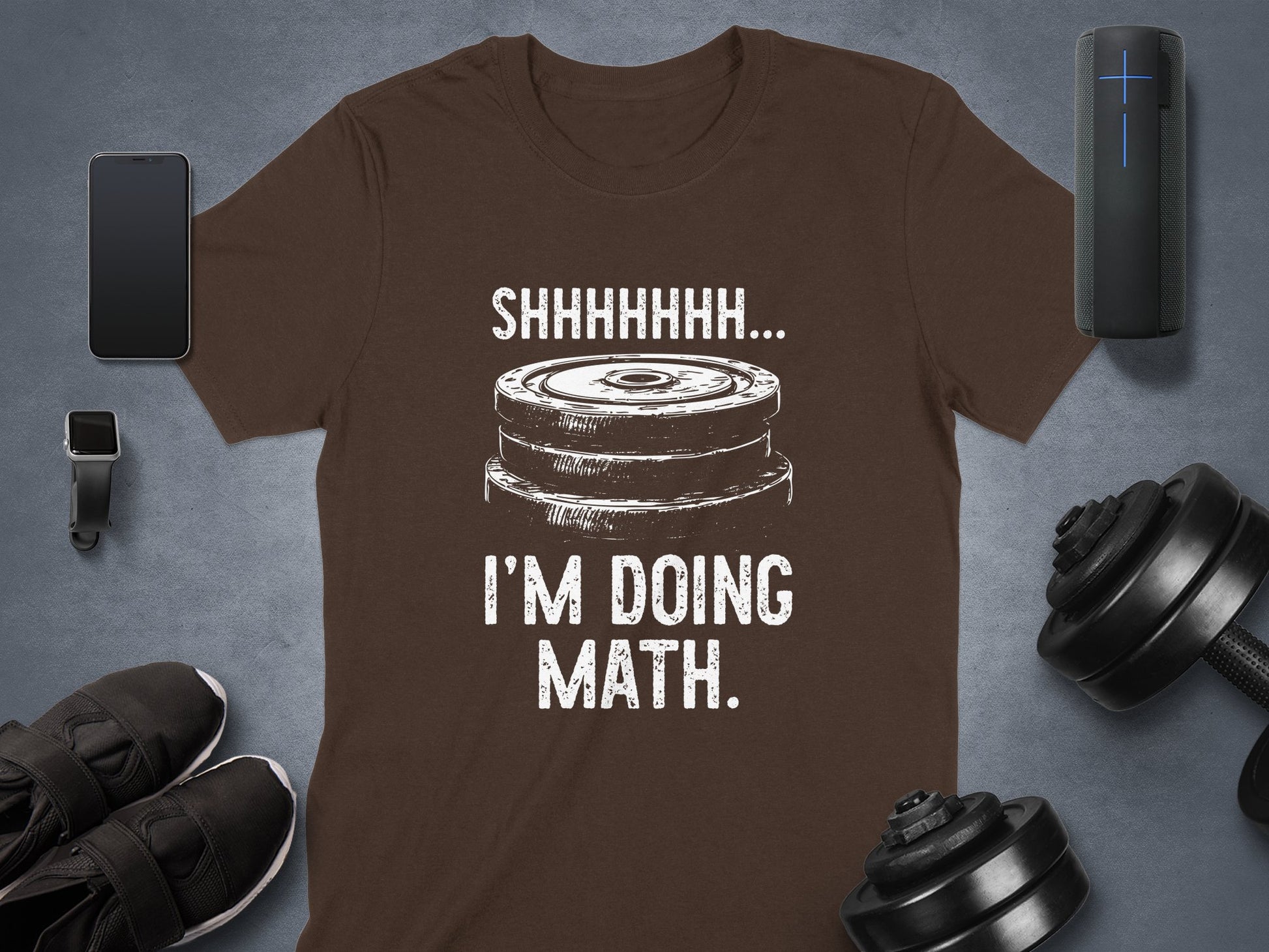 Shhhhhhhh I'm Doing Math Printed Graphic T-Shirt product