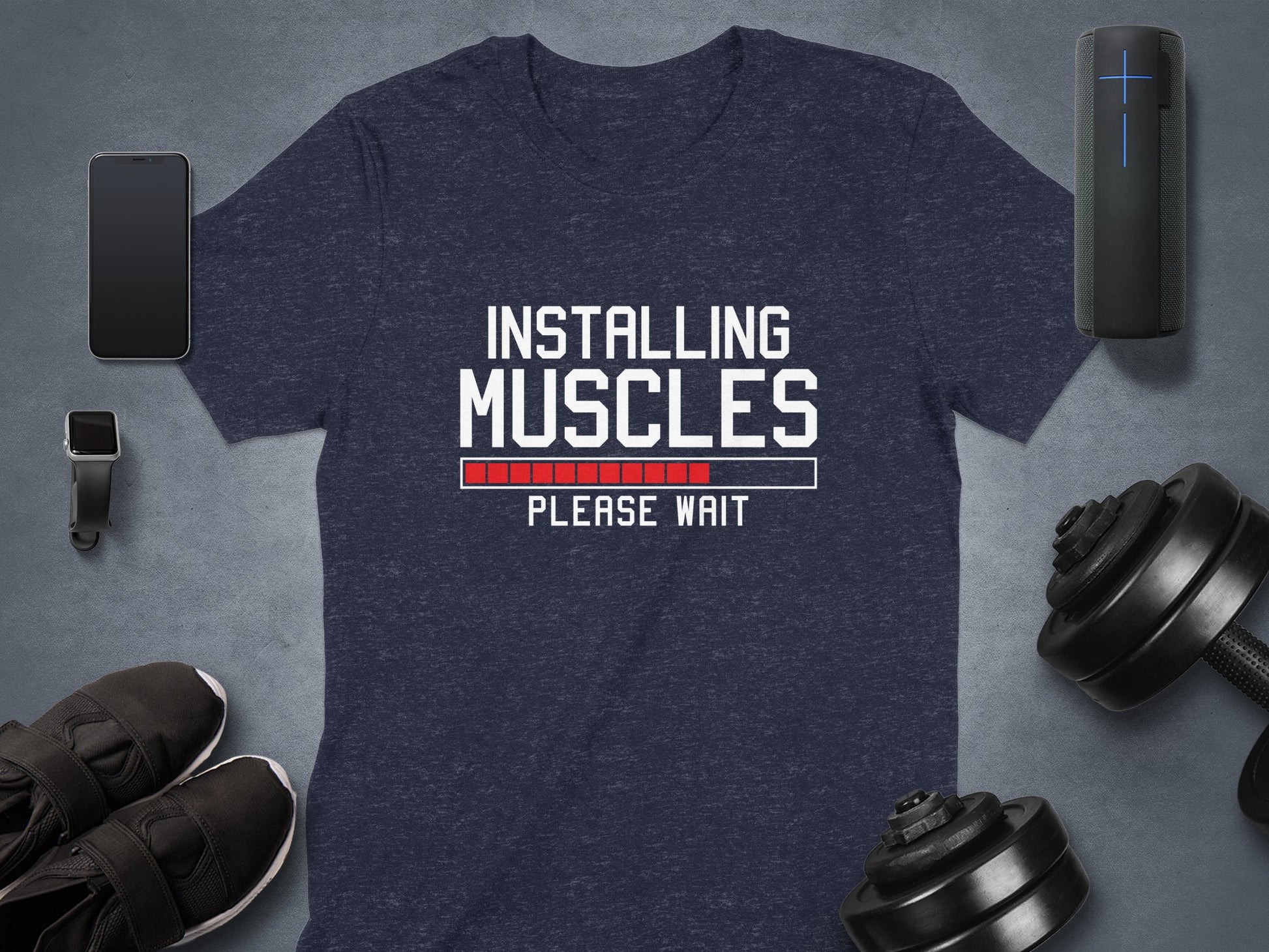 Installing Muscles Please Wait Shirt product type