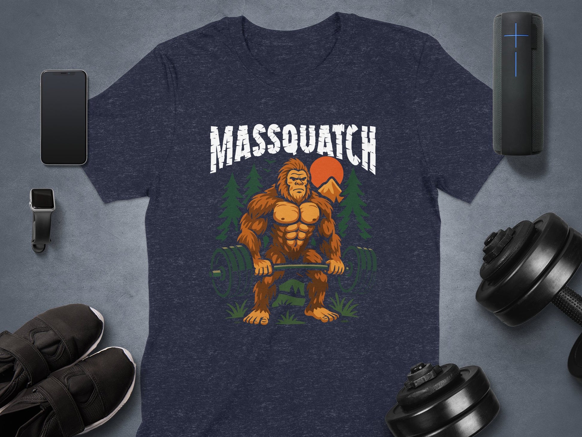 Strength-Lifting Sasquatch Tee Massouatch Product