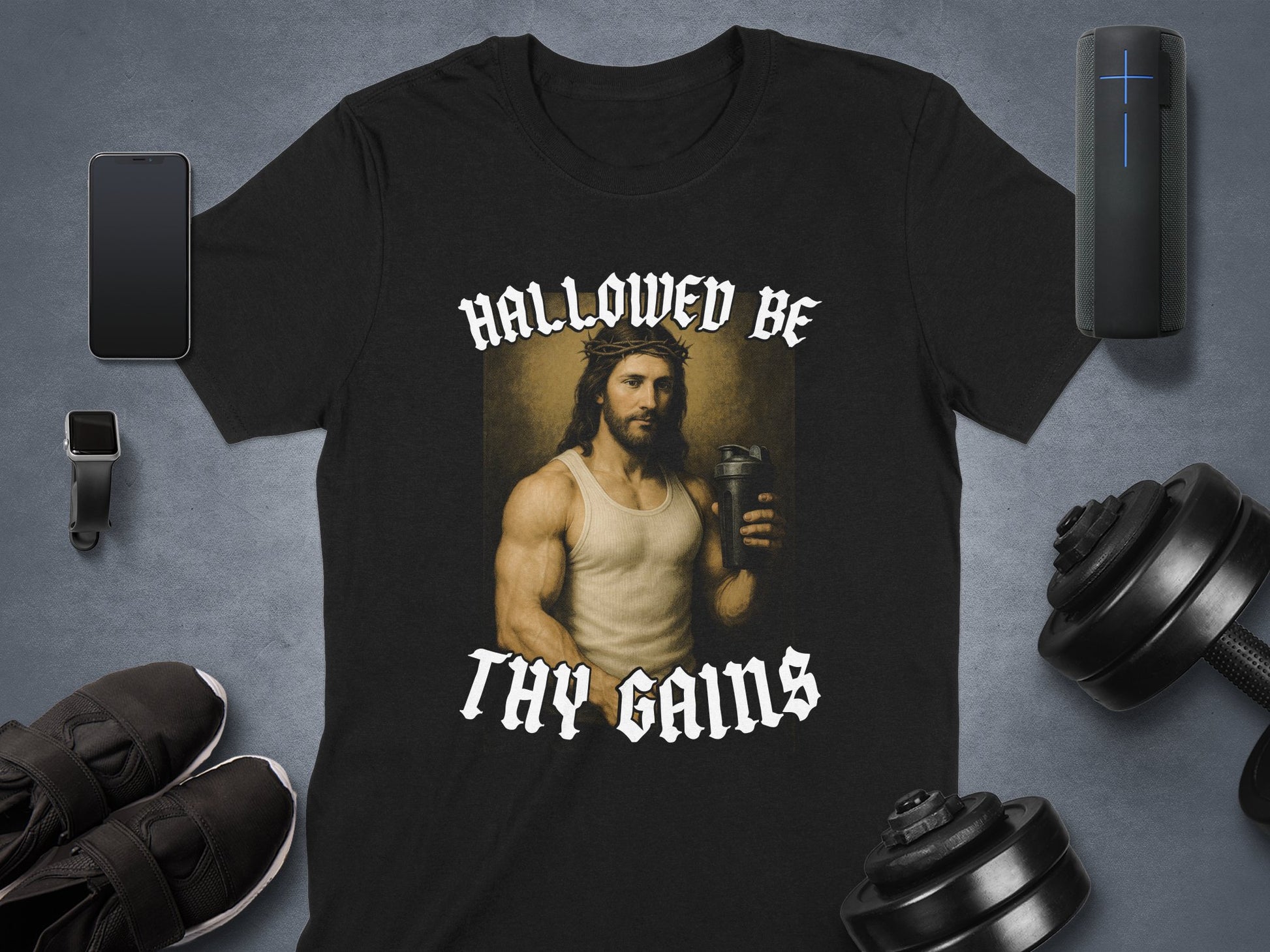 Hallowed Be Thy Gains Graphic T-Shirt product type