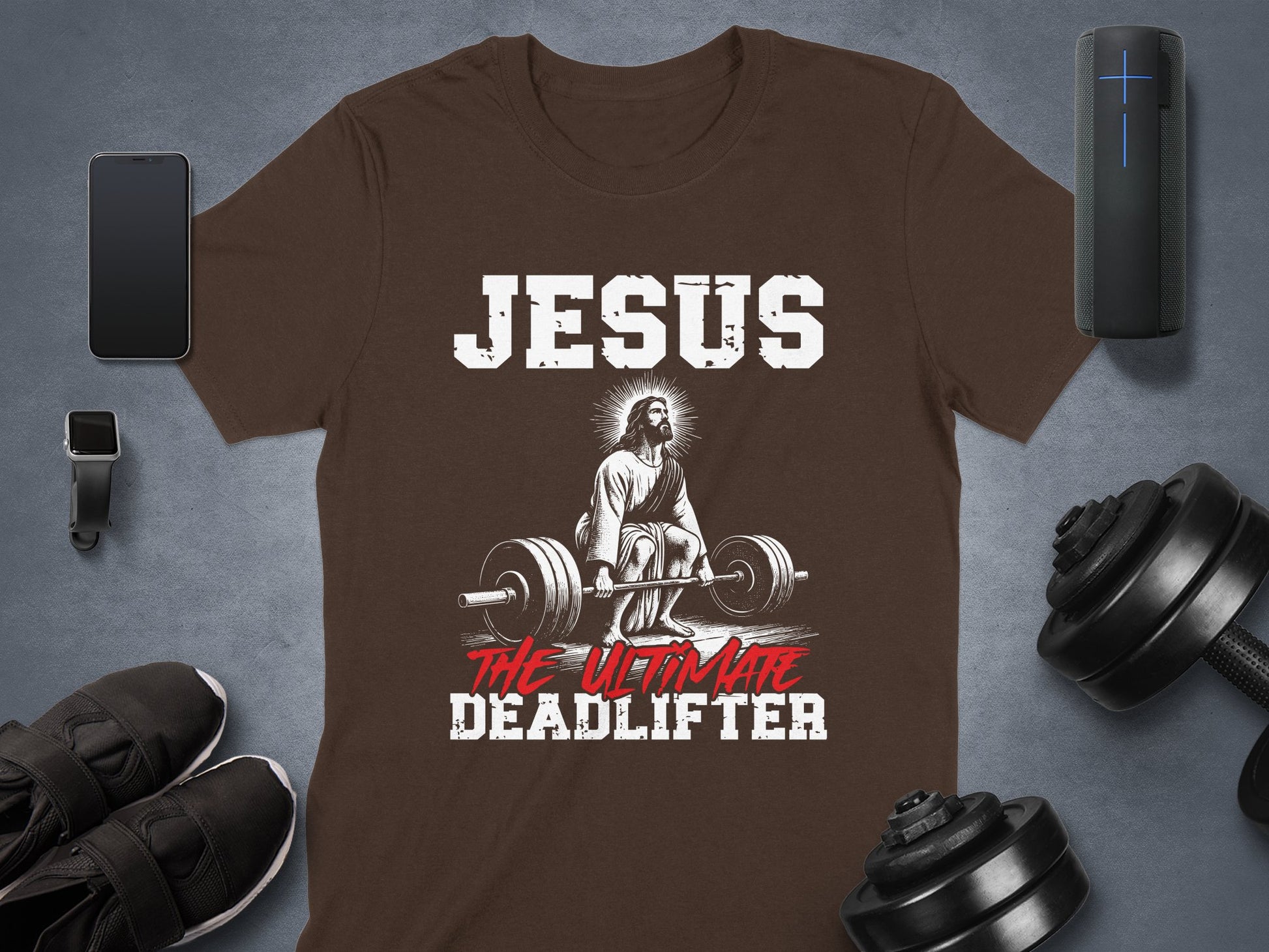 Jesus The Ultimate Deadlifter Graphic Shirt product type