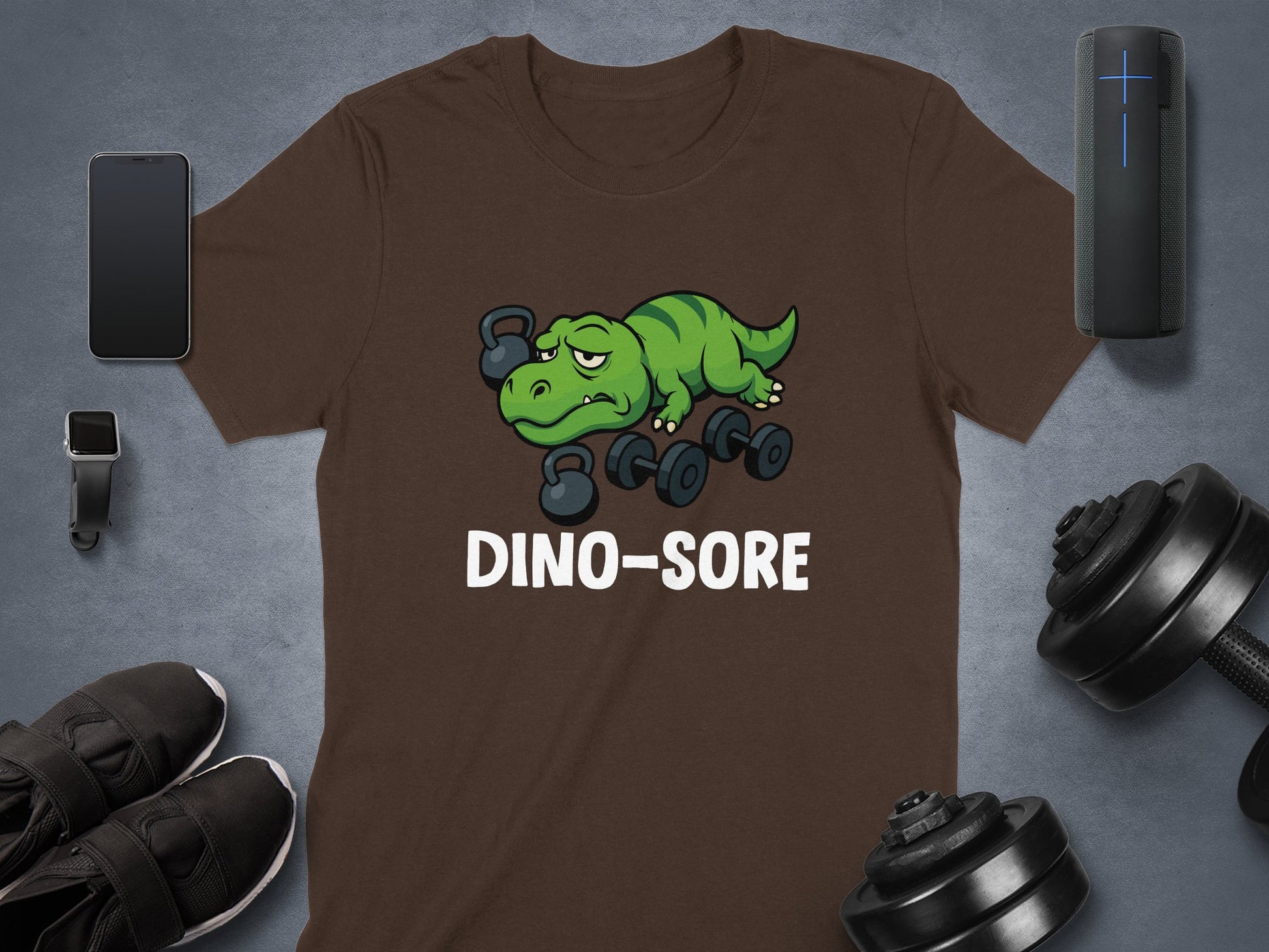 Dino Sore Green Dinosaur Graphic Tee Shirt product