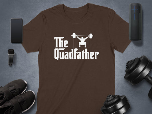 The Quadfather Weightlifting Graphic T-Shirt product
