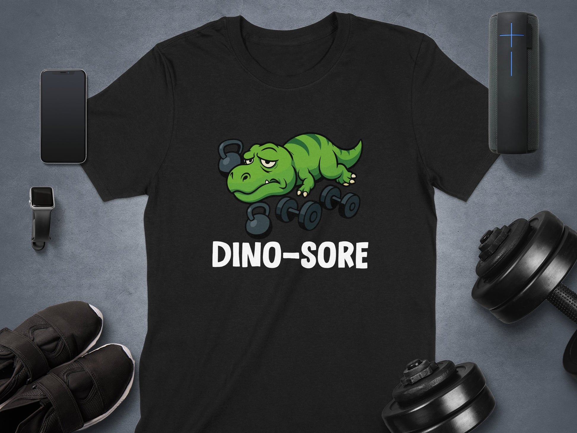 Dino-Sore Dinosaur Gym Pun Workout T-Shirt product