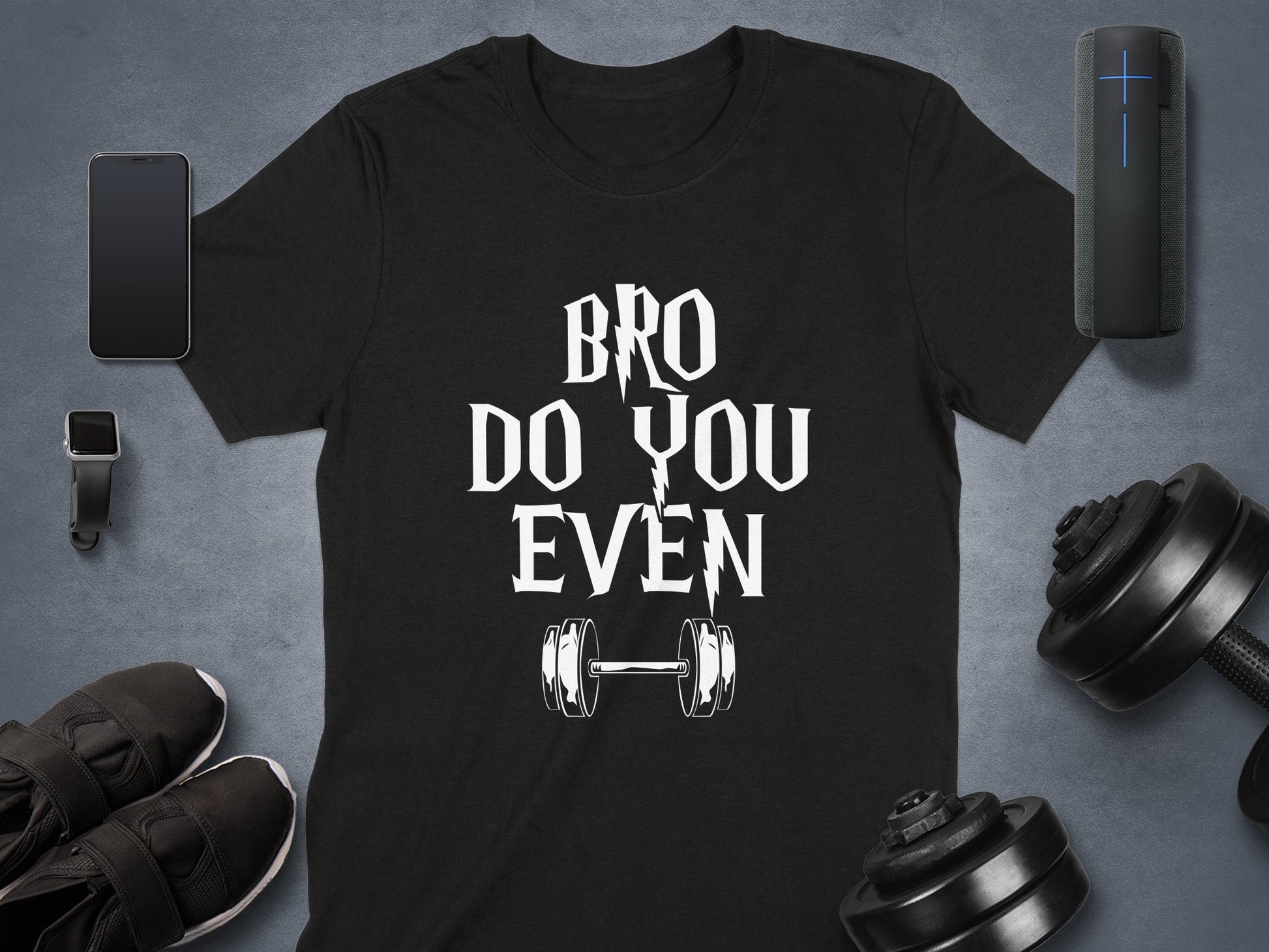 Bro Do You Even Dumbbell Graphic Design T-Shirt product