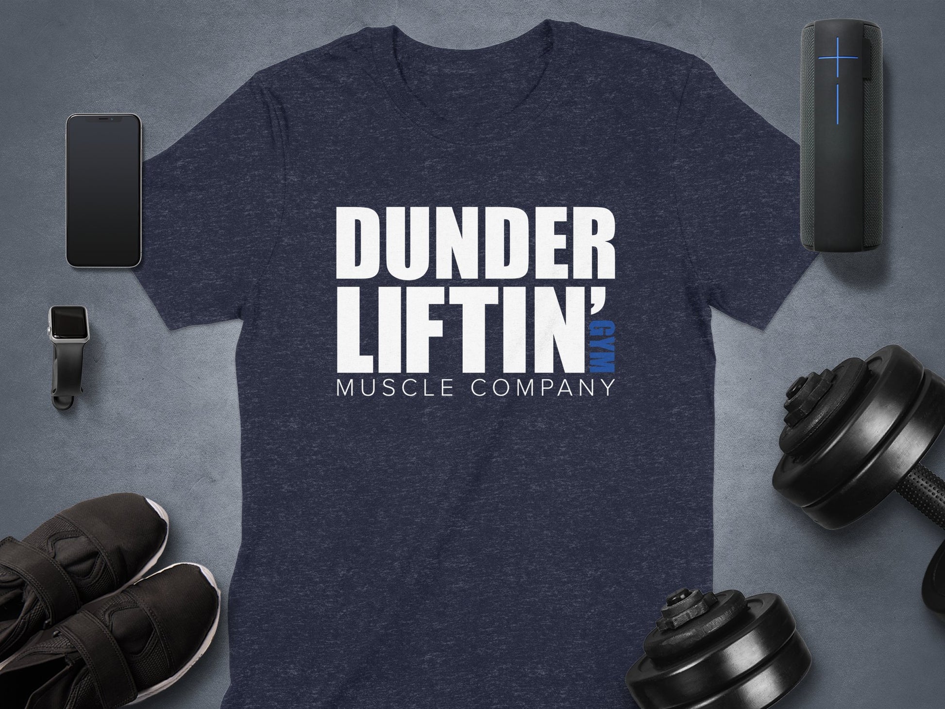 Dunder Liftin Gym Muscle Company Graphic T-Shirt product type