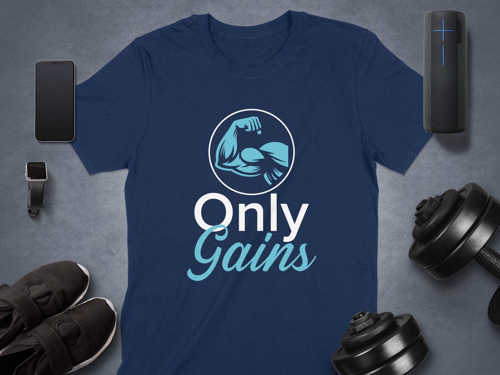 Only Gains Graphic Fitness Workout T-Shirt product type